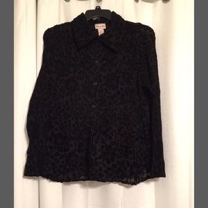 Black Sheer Top or Light Jacket